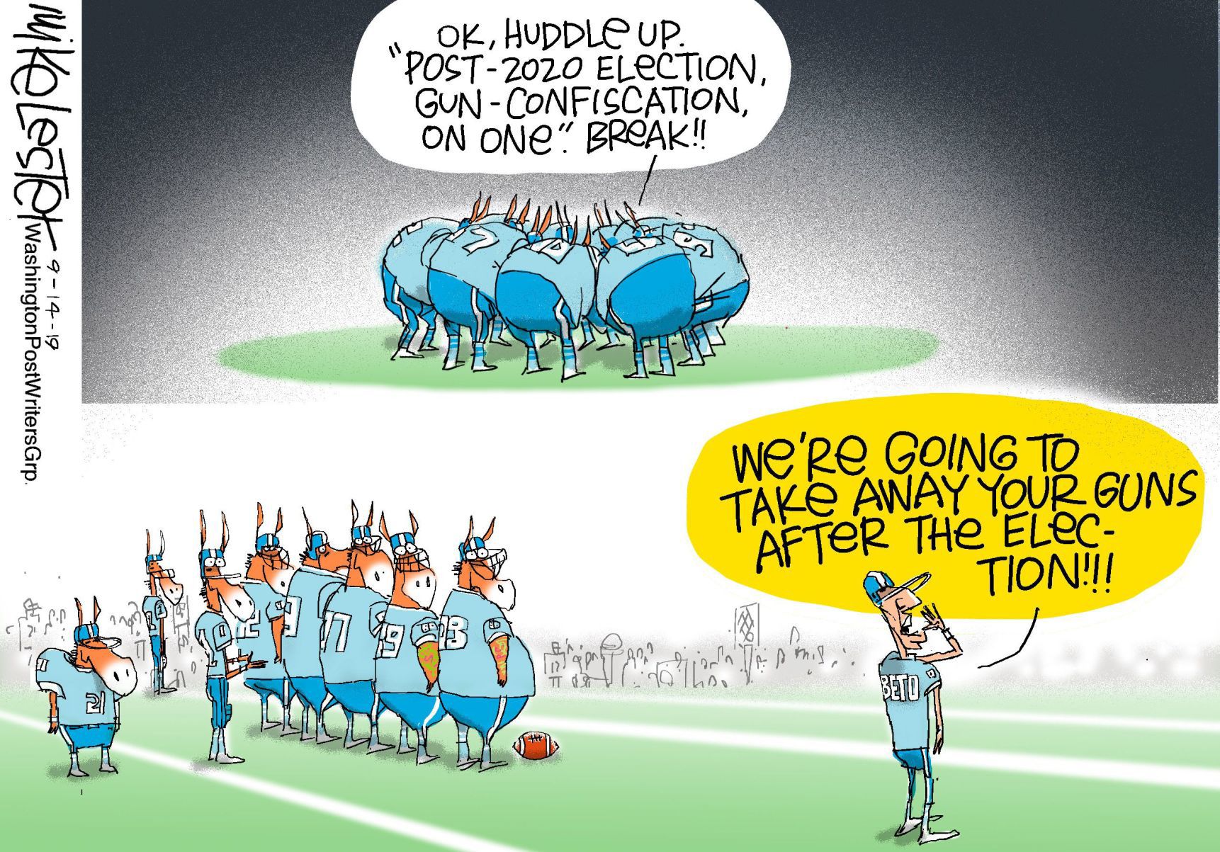 Mike Lester cartoon